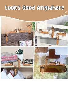 1pc Cute Computer Monitor Decoration, Monitor Companion - 4pcs Mini Resin Dachshund Figurines, Suitable For Car Dashboard Decoration, Rearview Mirror, Office Desk Accessories, Funny Dachshund Gift, Perfect For Women, Dog Lovers And Dog Moms - Multicolor - View 9