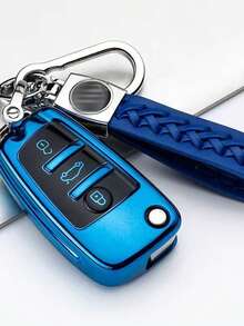 1pc New TPU Car Key Shell With Keychain Protective Cover, Suitable For Audi A3 A6 C5 C6 Q3 Q2 Q7 TT TTS R8 S3 S6 RS3 RS6 A4, Protective Accessory - KY2 - View 18