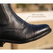Men's Equestrian Boots, Riding Boots, Front Zipper Boots, Outdoor Boots, Hiking Boots, PU Material With Zipper Elasticity - Black - View 6