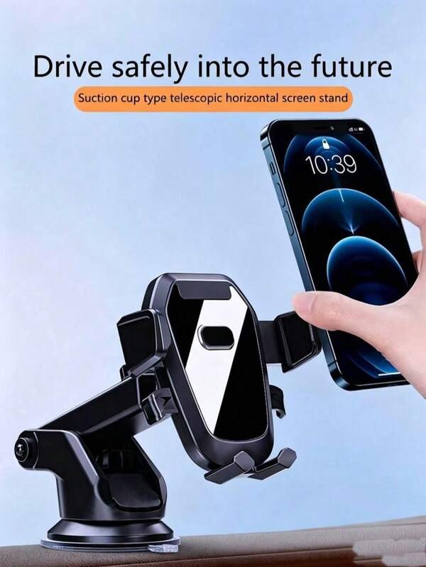 Universal Car Phone Mount, Suitable For Car Dashboard, Multi-Function Telescopic Suction Cup Navigation Phone Holder, 360 Degree Rotating Dashboard Car Phone Mount, Multi-Function Phone Clip Holder, Suitable For Navigation Devices, Compatible With All Phones, Birthday Gift, Car Accessories For Family And Friends, Car Phone Mount