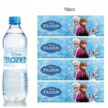 Hasbro 熱銷卡通冰雪公主主題水壺貼紙，生日派對活動聚會氛圍裝飾用品 - 彩色 - 查看 4