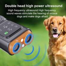1pc, Ultrasonic Anti Bark Device For Dogs | Ultrasonic Dog Driver | Rechargeable Handheld & Portable Dog Training Tool With 20-30KHz Frequency | Long Range 26ft, LED Indoor/Outdoor Use, Humane Bark Control, Daily Use - Black - View 5
