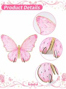 1 Set Pink Butterfly Wooden Lollipop Display Stand, Creative Candy Rack, Wedding Birthday Party Dessert Table Decoration, Pink Butterfly Party Supplies, Table Centerpiece Decoration, Wooden Lollipop Display Stand, Wedding, Birthday, Anniversary Tabletop Decoration, Baby Shower Candy Rack Lollipop Decoration, Bridal Shower Cupcake Stand Cake Decoration Rack, Wedding Decoration, Party Supplies, Wedding Accessories, Birthday Cake Stand - Butterfly - View 8