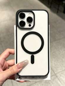 Transparent Magnetic Phone Case, Compatible With 17Pro Max/17Pro/17/16Pro Max/16/15Pro Max/14Pro Max/13/12Pro Max/12/12Mini/11Pro Max/11Pro/11/7/8/SE/16e/7P/X/XR/Xs Max, Shockproof Protective Case, Daily Essential Phone Case - Clear - View 5