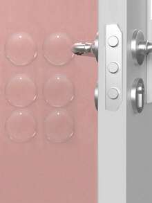 1/2/6pcs Door Handle Wall Protector Stickers - Self-Adhesive, Reusable And Sound-Insulating. Suitable For Home, School, Office, Living Environment, Bedroom Decor, Kitchen Decor, Room Decor, Soft Materials And More. - Multicolor - View 5