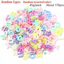 45g/Set Acrylic Letter Beads With Oval/Square Hole Design, DIY Handmade Beaded Bracelets, Anklets, Necklaces And Earrings Jewelry Materials, Crafts Phone Chains, Keychains, Clothing Bag Charms, Dreamcatchers, Tassel Pendant Accessories - Multicolor - View 12