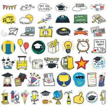 50pcs Original Hand-Drawn Graffiti Personalized Luggage, Notebook, Car DIY Decorative Stickers For Graduation Season - 50 Photos Of Graduation Season - View 4
