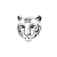1pc Silver Plated Animal Series Forest Elephant Tiger Lion Dinosaur Zebra Sloth Rabbit Panda Pendant Beads Suitable For Bracelet Bangle Necklace Beads Suitable For DIY Jewelry Making Human And Nature Theme Beads - Silver - View 20