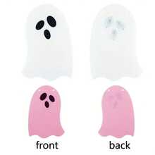 8pcs Felt Ghost Banner, Halloween Felt Decorations, Felt Hanging Ornaments Non-Woven Letter Banner, Suitable For Christmas Parties And All Holidays - Multiple Styles - View 4