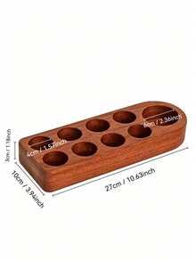 1PC Wooden Essential Oil Storage Rack, Multiple Wooden Storage Bases, Porous Wooden Storage Boxes, Suitable For Regular Storage In Multiple Scenarios, Suitable For Desktop Storage, Beauty Storage, Essential Oil Storage. - View 13