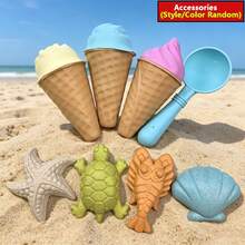 Children's Beach Toy Set And Snow Toy Set, Brick Building Toy Set, Includes Brick Mold, Shovel And Sand Rake, Fun Building Blocks Maker, Reusable, Winter Snow Castle Model, Craftsman Tools, Sand And Snow Toys, Parent-Child Interaction, Boys And Girls Holiday Birthday Party Gift - Multicolor - View 10