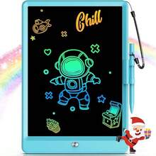 لوح كتابة LCD بألوان عقدة الفراشة 3 ألوان، لوح رسم للأطفال بخطوط ملونة متدرجة، حامل قلم جانبي، لوح رسم محمول خفيف جداً للاستخدام المنزلي والسفر للأطفال - متعدد الألوان - مشاهدة 12