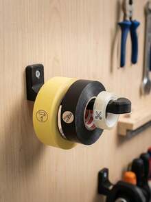 6 piezas/3 piezas/1 pieza Dispensador de cinta de pared resistente, Estante de almacenamiento de dispensador de cinta montado en la pared, Estante de almacenamiento, Estante de almacenamiento a prueba de óxido, Ganchos, Adecuado para cinta washi, Estudio, Sala de manualidades, Gestión de herramientas de garaje, Cocina, Oficina y talla grande - A - Ver 6
