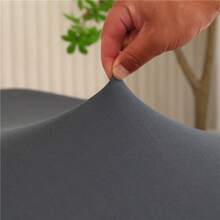 Funda de sofá en forma de L, 2 piezas de tela de seda de leche elástica, adecuada para sofá de 2+3/3+3/3+4/4+4 plazas, funda de protección de muebles, funda elástica de sofá chaise longue suave en forma de L - Gris Oscuro - Ver 6