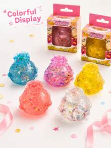 Colorful Bun-Shaped Squishy Toy Set, Bubble Cube And Glitter Money Bag Squeeze Toys, Soft Sensory Touch, Stress Relief Fidget Toys For Kids And Teens, Gift Bags, Party Prizes, School Rewards, Travel Play And Sharing - Multicolor - View 6