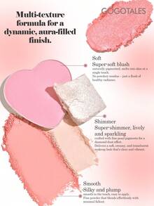 GOGO TALES Palet Multifungsi Dreamy Glow, Nuansa Klasik Berkilau dan Matte, Mudah Dibaurkan, Tahan Air dan Keringat, Tahan Lama, Palet Blush dan Eyeshadow All-In-One 7 Warna, Cocok untuk Pemula GOGOTALES - G04 #Truffle lembut - View 5