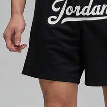 Nike Jordan Flight MVP Lettered Lace-Up Comfortable Breathable Casual Shorts For Men - Black - View 6