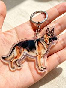 Customized Couple Photo & Text Keychain, Personalized Acrylic Photo Keychain, Non-Precious Metal Plating, Unique Custom Design, Ideal Anniversary Gift - Multicolor - View 4
