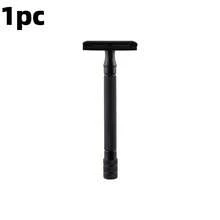 Matte Black Double-Edge Safety Razor (Blades Not Included); Unisex, Reusable, And Suitable For Home Use And Travel. - Safety Razor - View 9
