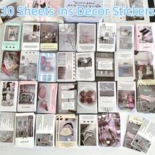 30/60/90入 極簡韓系Ins風金句居家裝飾貼紙，適用於小卡背面裝飾與禮物封口貼 - A - 查看 9