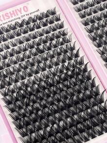 384pcs Single Lash Extensions, Lash Book, Cluster Lashes, DIY Lash Extension Kit (Includes Tweezers, Lash Glue, Lash Brush, Cluster Lashes, Single Lashes, False Lashes) - Multicolor - View 7