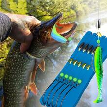 ANFS 15pcs Premium Jig Head Wide Belly Crank Hook Set, Fishing Hook Set-Suitable Fishing Gear Essential Fishing Gear Finished Set - Multicolor - View 6