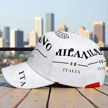 1 Milan Italy Printed Duckbill Cap - Full-Printed Dome Sports Cap With A Curved Brim, Lightweight And Suitable For Everyday Casual Wear - Mixed Colors - View 5
