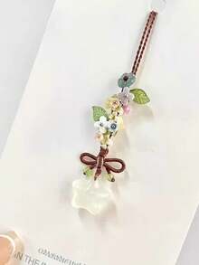 1PC Star, Flower, Bowknot Phone Lanyard, CCD Camera Pendant, Bag Pendant, Vintage Multi-Purpose Fashion Small Handmade Phone Chain Charm, Suitable For Women's Daily Use, Applicable To Android Systems And Most Smartphones, A Birthday Or Holiday Gift For Mothers, Family, And Friends - Multicolor - View 3