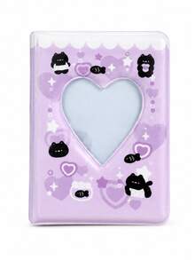 1pc Super Cute Heart-Shaped Mini Photo Album, 3-Inch 40-Page Single-Slot Storage Album, Commemorative Book, Holiday Birthday Gift - Pocket Size - View 14