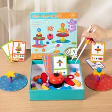 1 Set Montessori Beaver Blocks With Clips Educational Toy For Kindergarten Children Early Education Color Puzzle Family Fun Competition Game Children's Educational Science Toy Early Education Building Blocks Toy - Multicolor - View 9