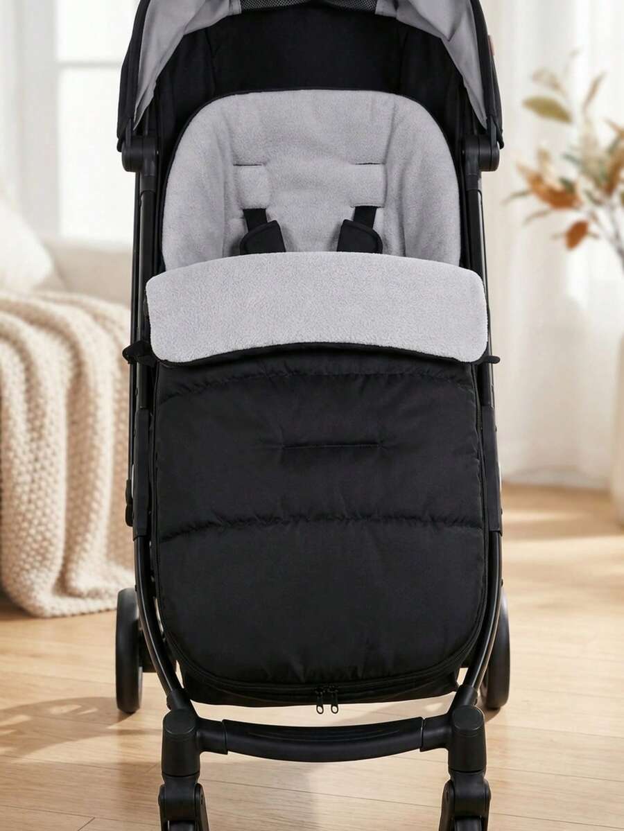 1pc Baby Stroller Foot Cover, Warm Lining, Windproof & Waterproof Outer Layer, All-Round Protection For Baby, Suitable For Various Strollers, Multiple Colors Available, Baby Supplies, Baby Car Seat, Autumn/Winter Stroller Foot Cover Pad - Multicolor - View 1