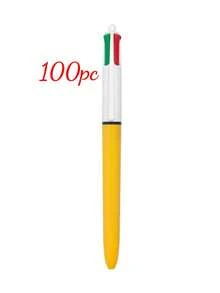 Customized Logo 4-Color Retractable Ballpoint Pen, Multi-Color Gift Pen, Study Essentials, Personalized Pens For Kids - Multicolor - View 30