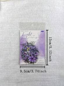1 Pack 20pcs Matte Watercolor Floral Stickers, Vintage Journal DIY Collage Material For Diary - Flowers In a Dream - View 2