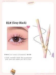 FLORTTE Pena Eyeliner Halus Seri Monster Maria 0,55ml #01 - 01# Saya Langsing dan Keren 0,55ml - View 1