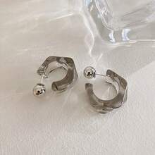 Korean Transparent Acrylic Geometric C-Shaped Earrings For Women And Girls, Party Travel Jewelry Gift - C-shaped - View 13