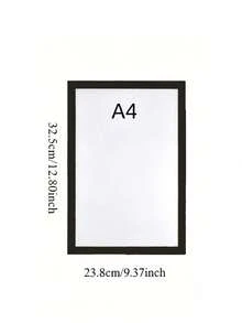 A3/A4/A5/A6 尺寸磁吸相框，A4 磁吸自黏相框，自黏磁吸相框，磁吸壁掛相框，可更換壁掛相框，磁吸海報展示架；適用於展示藝術品，可貼在冰箱表面；完美用於展示照片、備忘錄和藝術品；使用方便；可牢固貼在各種光滑表面；生日/畢業禮物的絕佳選擇 - 多色 - 查看 10