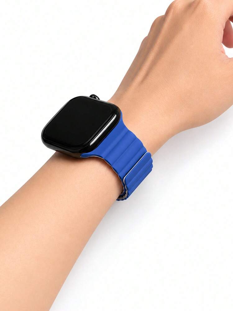 1件中性矽膠磁吸式錶帶，相容 ，適用 42mm、38mm、40mm、41mm、44mm、45mm、46mm、49mm 尺寸，時尚智慧手錶替換錶帶，適用 Ultra2、Ultra SE2、SE 11、10、9、8、7、6、5、4、3、2、1 系列，可作為學生返校禮物 - 彩色 - 查看 7