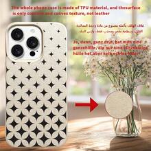 [Fast Local Shipping] Phone Case For Apple 17 16 15 Promax: Direct Factory Wholesale Price Litchi Texture / For 17PROMAX Old White TPU Phone Case With Large Hole And Comfortable Grip, Featuring Creative And Fashionable Geometric Floral Pattern With UV Printing And Litchi Texture For IPhone 17/16/15/14/13/12/11/87 Plus - 1 Image - View 2