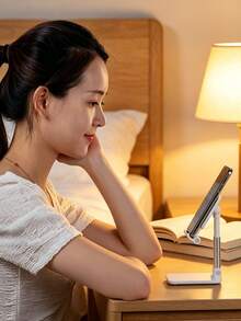 1件全可調式桌面手機支架－雙重折疊設計，通用於所有手機機型 - 支架 - 查看 6