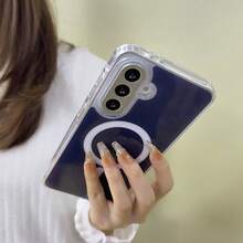 時尚手機殼，適用於 Galaxy A56 A36 A16 A26 A17 A07 A57 A37 A06 A05 A15 A25 A35 A55 A54 A14 A27 S26 Ultra S25 FE S25Ultra S24 S23 S22 機型，亦適用於 S23 / S23 FE / S24 FE / S25 / 機型，壓克力材質手機保護殼，防摔手機殼，手機配件，夏季 - 藍色 - 查看 5