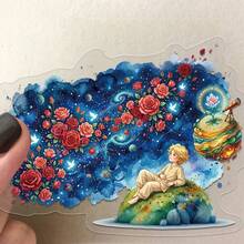 50pcs Fantasy Fairy Tale Transparent Sticker Set, Suitable For Plastic, Glass, Metal, And Irregularly Shaped Phone Cases, Laptops, Water Bottles, Scrapbooks, And Diaries - Unique Decorative Sticker Pack School Supplies - 1 Set - 50pcs - View 8