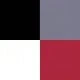 Black/Wine Red/White/Gray