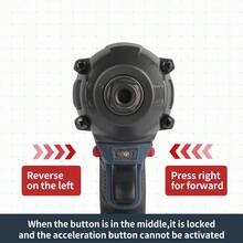 SuperPan Brushless Impact Wrench, 1/2 Inch Drive Cordless Power Tool, Bare Tool (Battery Not Included) - Blue - View 5
