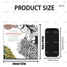 One Zentangle A Day Coloring Book, 24 Pages Intricate Mandala & Abstract Zentangle Line Art, 6-Week Creative Drawing Guide For Relaxation, Inspiration & Fun, Ideal For Hand Coloring, Art Decor & Stress-Relief Leisure - Coloring Book - View 3