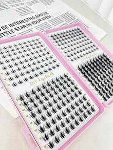 LIMEIKAI 320pcs Fairy Style False Eyelashes Set, Cartoon Style Thick False Eyelash Clusters, Ultra-Thin False Eyelash Strips, Natural Makeup Effect False Eyelashes Set, False Eyelash Clusters, False Eyelash Extensions, DIY Single False Eyelash Clusters, Waterproof Natural False Eyelash Clusters, Invisible Tape (Fairy Style, 8-16pcs Mixed Pack) - View 8