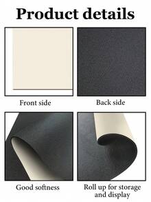 Matte Black Vintage Subtle Grain Plain Flat Polyester Personalized Script Mat Welcome Mat Doormats Drying Mat Bathroom Mat Text Bath Mat Kitchen Carpets Comfortable Standing Mat Stair Tread Mat Villa Indoor Wooden Stair Simple Decoration Mat - Multicolor - View 10