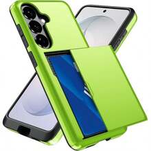 Galaxy S23 S22 S21 S20 S24 S25 FE S24 Ultra Plus A55 A56 A36 A16 A17 錢包卡槽手機殼 防震防摔保護殼 - 綠色 - 查看 3