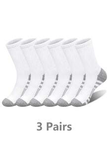 15 pares de calcetines deportivos profesionales de compresión de alta elasticidad hasta la pantorrilla, paquete múltiple, talón reforzado de color contrastante para mayor durabilidad, textura acanalada vertical 3D para soporte mejorado de las piernas, transpirables y que absorben la humedad, adecuados para baloncesto, trote, senderismo, desplazamientos, calcetines de entrenamiento para todas las estaciones - Multicolor - Ver 10
