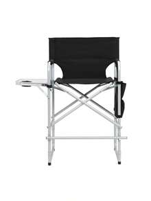 Silver White Iron Pipe Black Cloth Surface Plastic Sprayed Iron Round Pipe Director's Chair 103*60*499cm 120kg Without Carrying Bag - as Pic - View 8