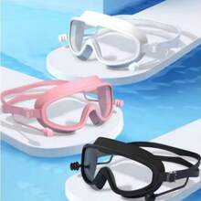 1pc Swimming Goggles, Ultra-Clear Vision Anti-Fog, Adult Swimming Goggles Suitable For Various Swimming Activities - Multicolor - View 1